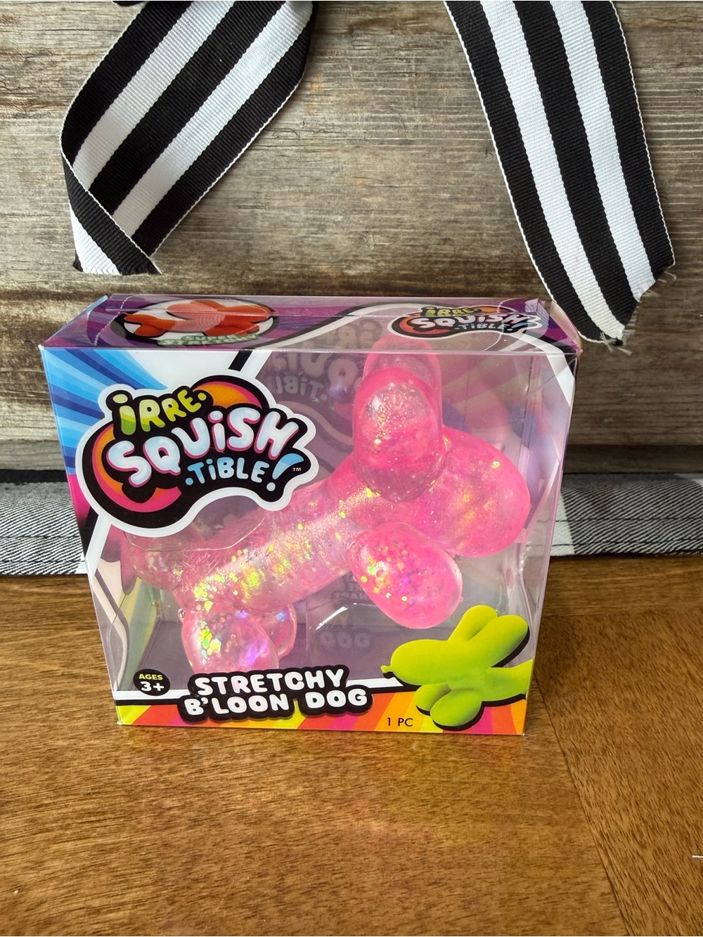 Stretchy Pink Balloon Dog Toy